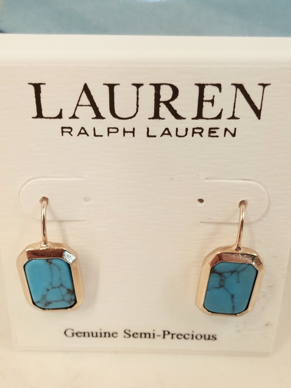 Lauren Ralph Lauren Gold-Tone Earrings with Semi-Precious Stones